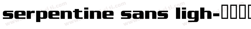 serpentine sans ligh字体转换